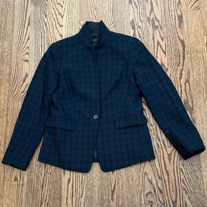 J Crew Regent Black Watch Tartan Plaid Women's Jacket